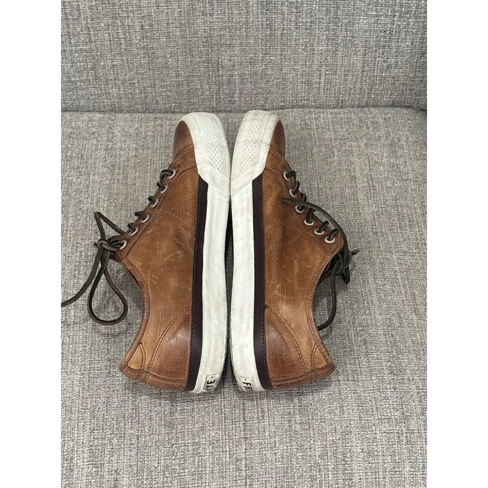 Frye Men's Leather Cog Low Top Sneakers‎ Brown Size 11